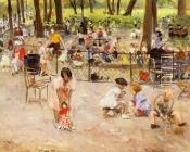 保罗 米歇尔 杜佩 : Le Parc Monceau A Paris